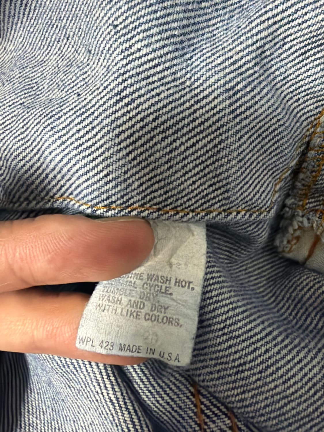 80s levi’s made in USA type3 트러커 상품이미지3