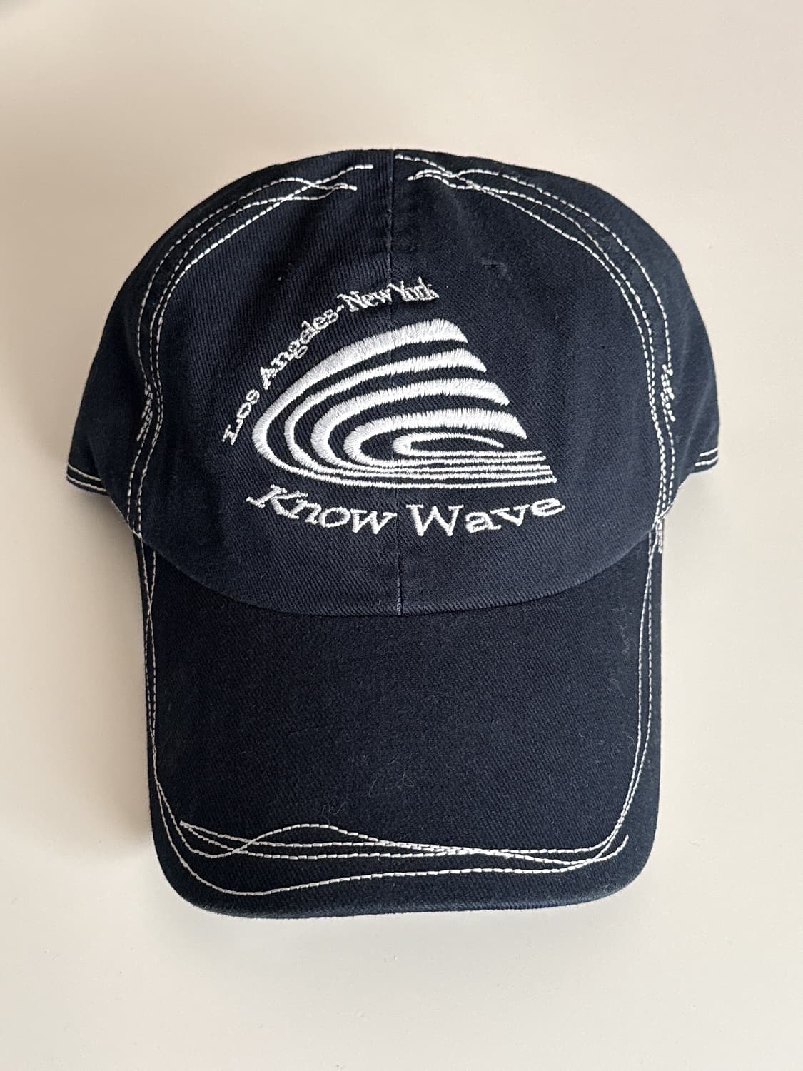 노우웨이브 레코드 볼캡 네이비 상품이미지1
