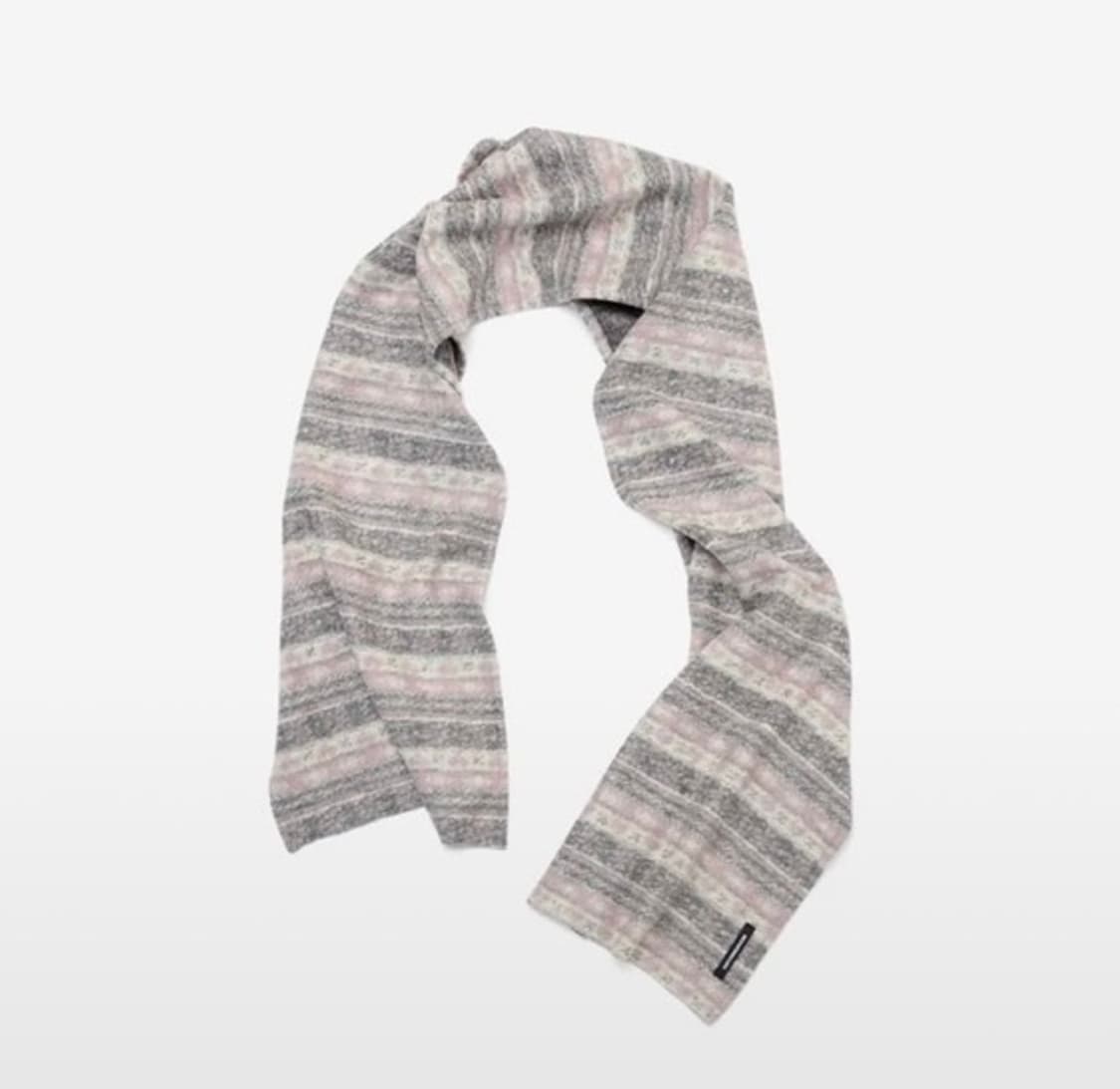 해칭룸 하트 울 머플러 그레이 상품이미지1