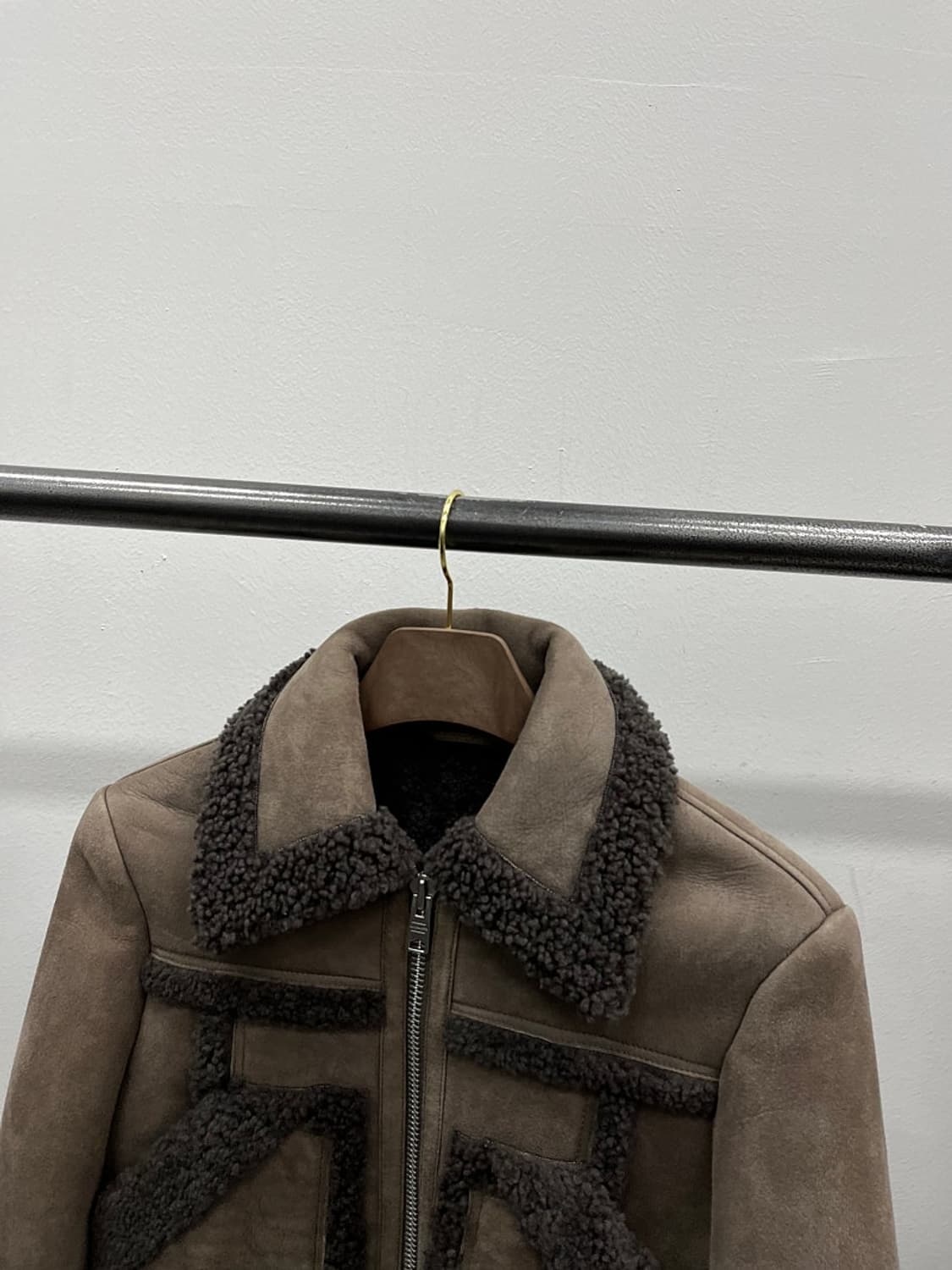 여) 올세인츠 램스킨 숏 무스탕  상품이미지3