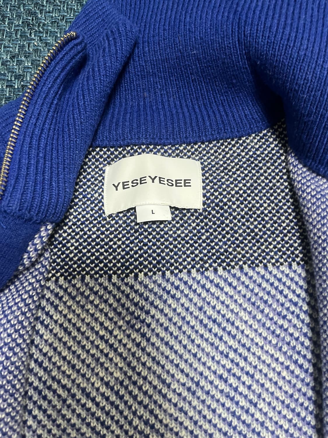 예스아이씨 니트 집업 L 상품이미지2