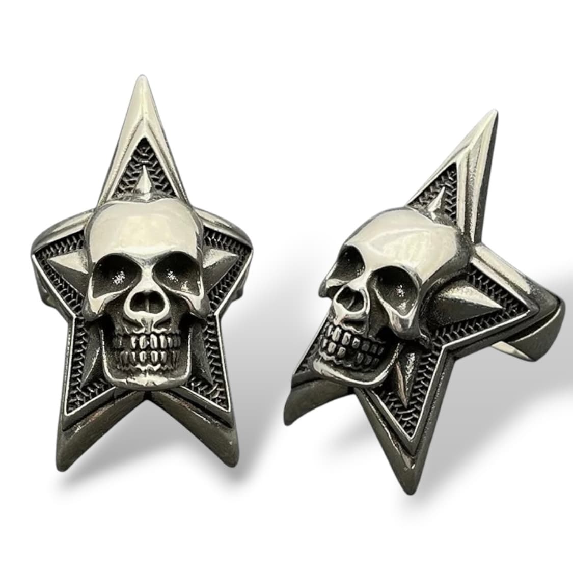 빈티지 스타 스컬헤드 링  상품이미지1