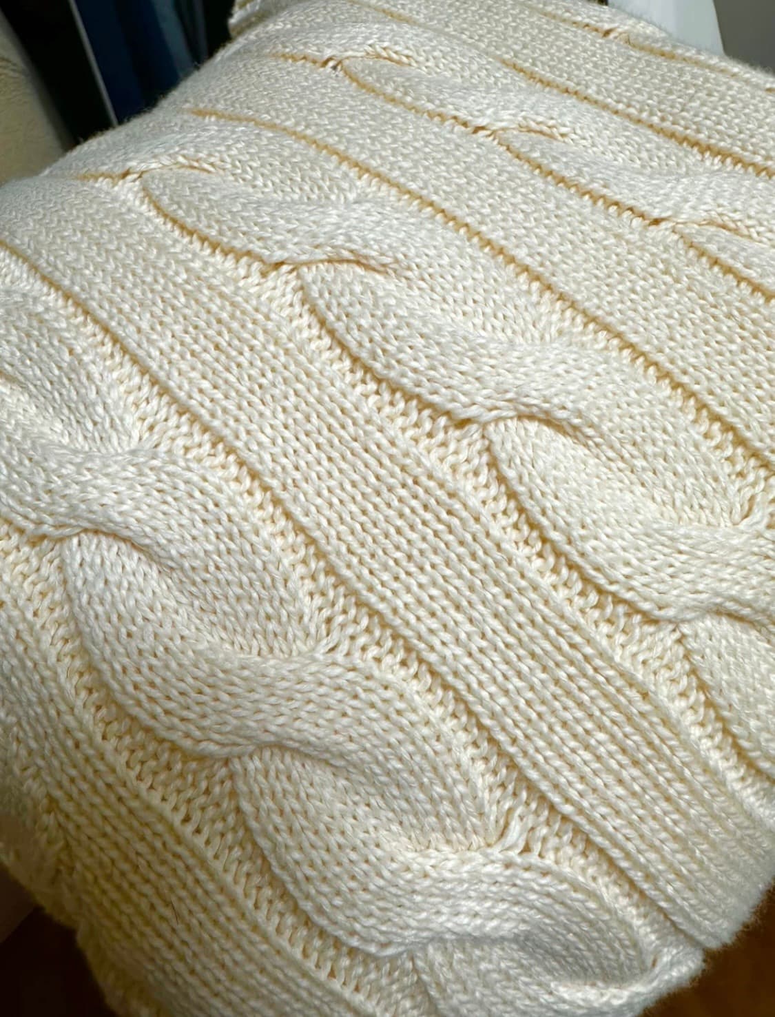 새상품) 폴로 랄프로렌 케이블 아이보리 니트 상품이미지4