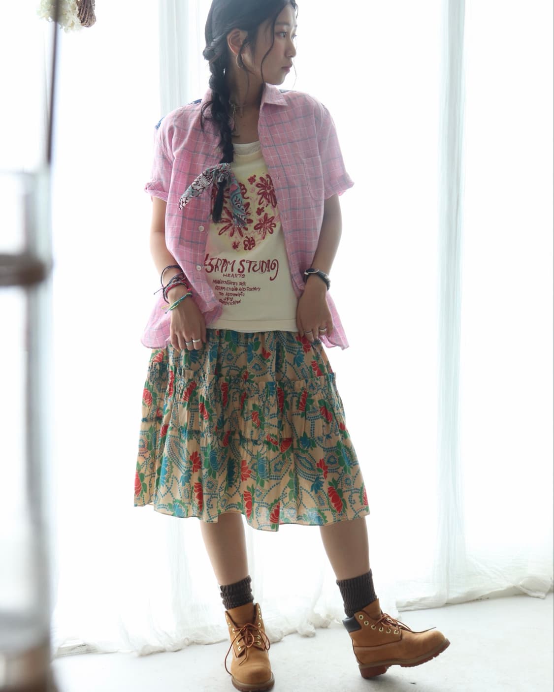[Marc Jacobs] Green Floral Tiered Skirt 상품이미지8