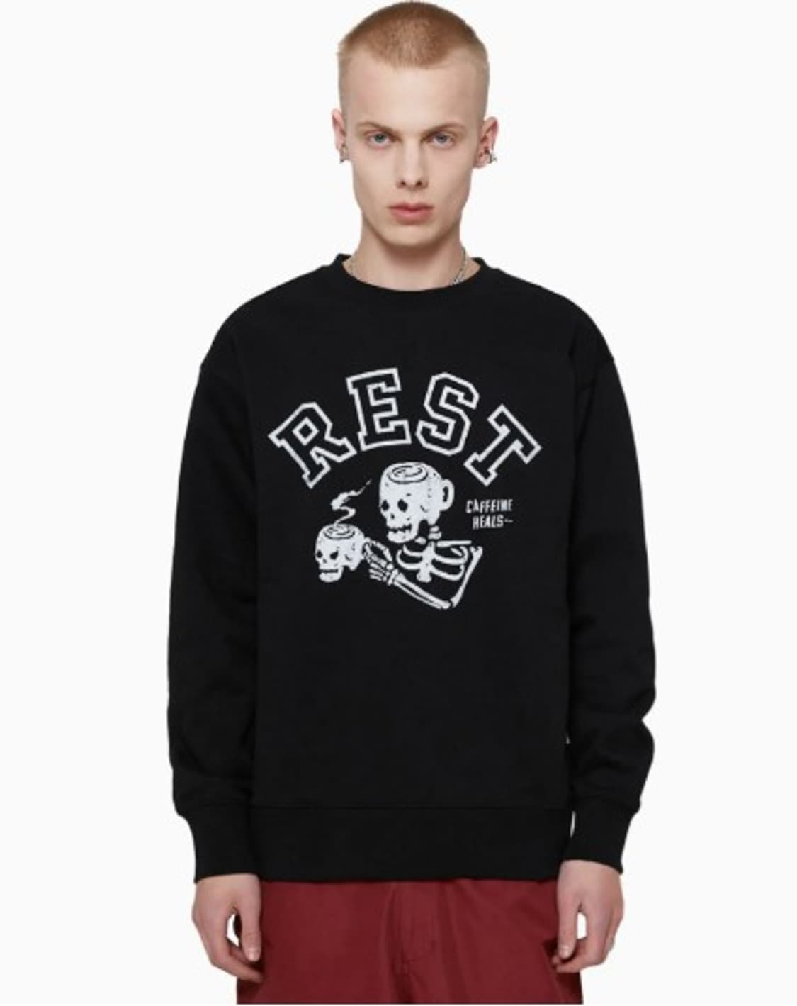 비바스튜디오 레스트 스컬 크루넥 맨투맨 PN8744 상품이미지2