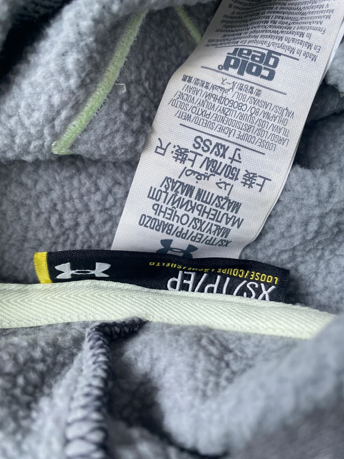 언더아머 후드티 그레이 XS 상품이미지5