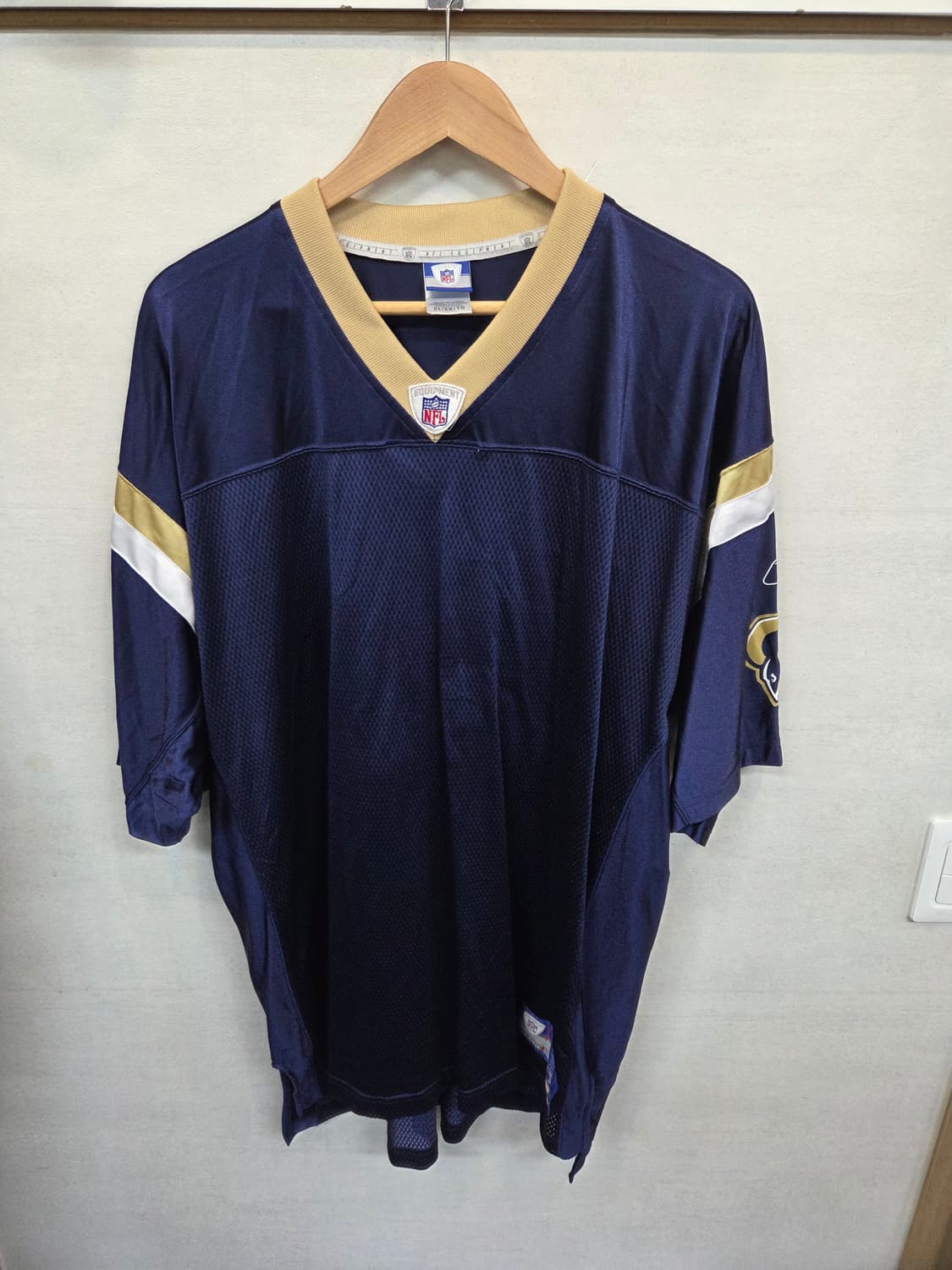 리복 nfl 노마킹 메쉬 럭비져지 반팔 xl 상품이미지1