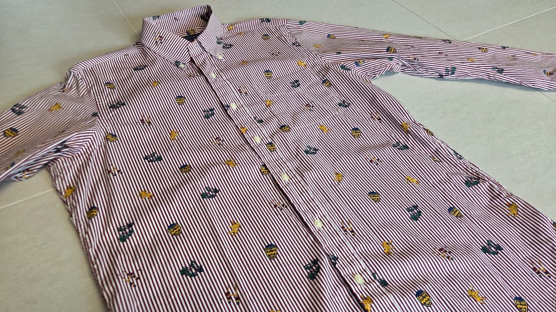 폴로 클래식 핏 멀티 패턴 럭비 엥겔 스트라이프 셔츠 상품이미지3