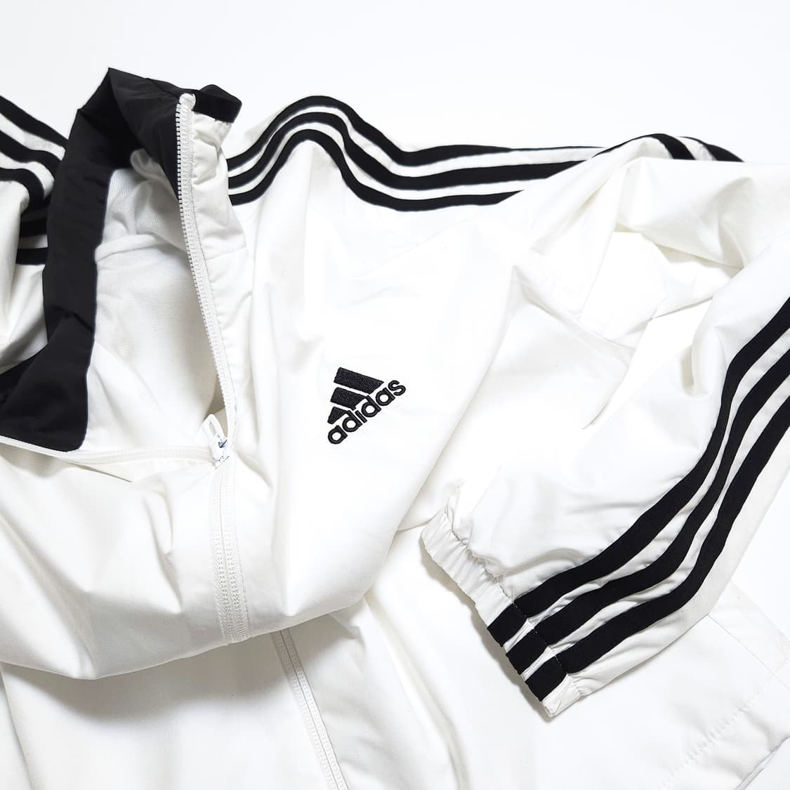 아디다스 3S 우븐 바람막이 자켓 화이트 상품이미지7
