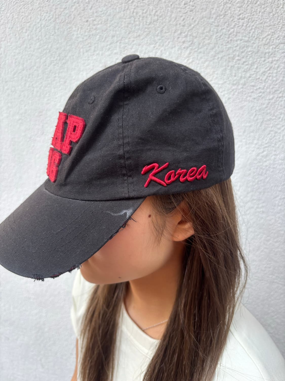 Korean CAP 96 디스트로이드 빈티지 볼캡 상품이미지2