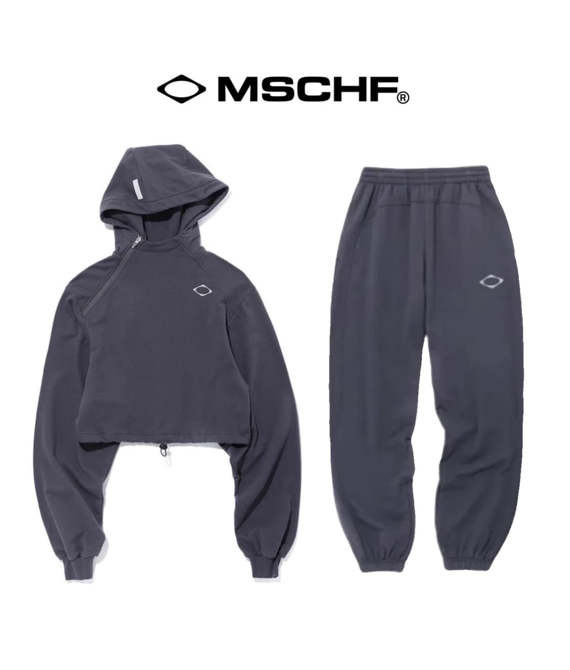 미스치프 트레이닝 셋업 세트 롬버스사이드후드티&와이드팬츠 오호스혜인서 상품이미지1