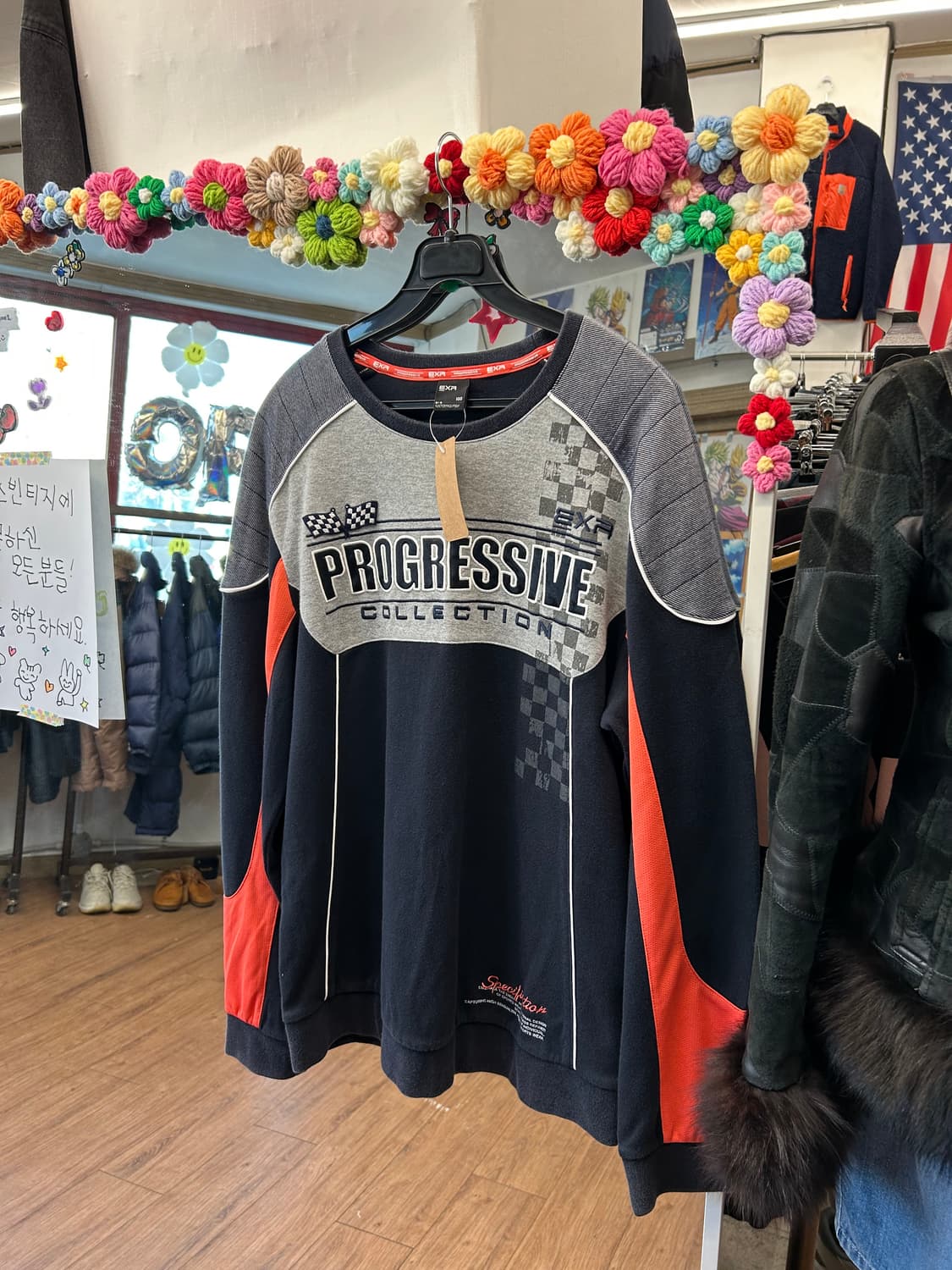 [EXR] 남성 빈티지 레이싱 스웻 셔츠 100 상품이미지1