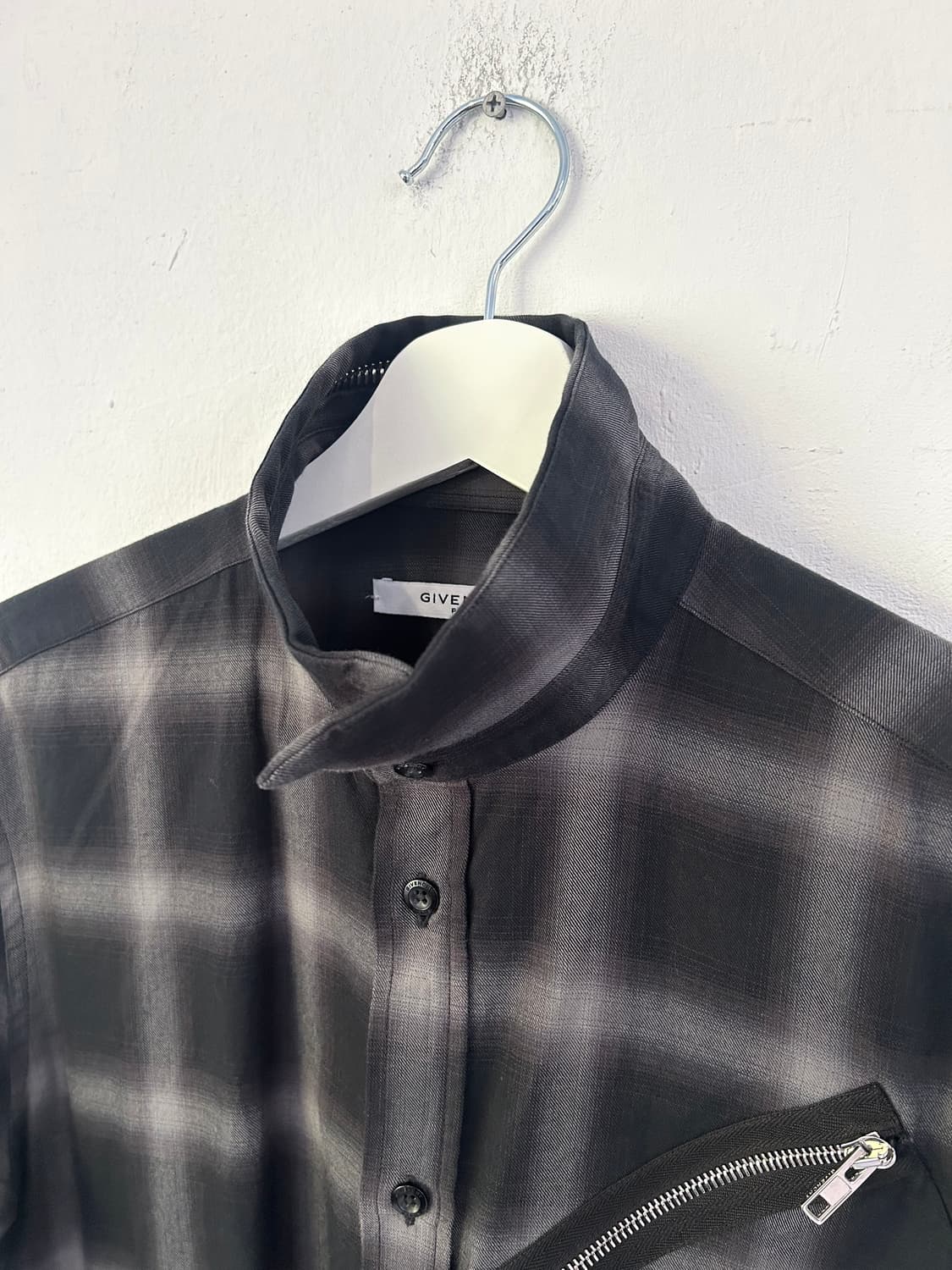 지방시 17AW 리카르도티시 멀티 지퍼 체크셔츠 상품이미지8