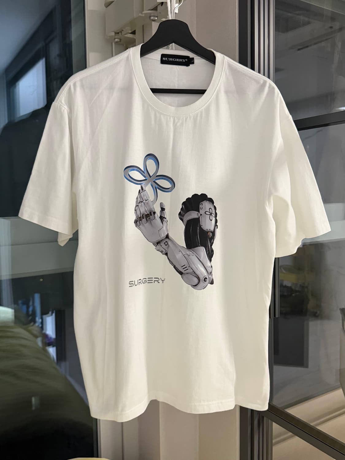 SURGERY 써저리 CYBORG ARM T-SHIRTS 화이트 L 상품이미지1