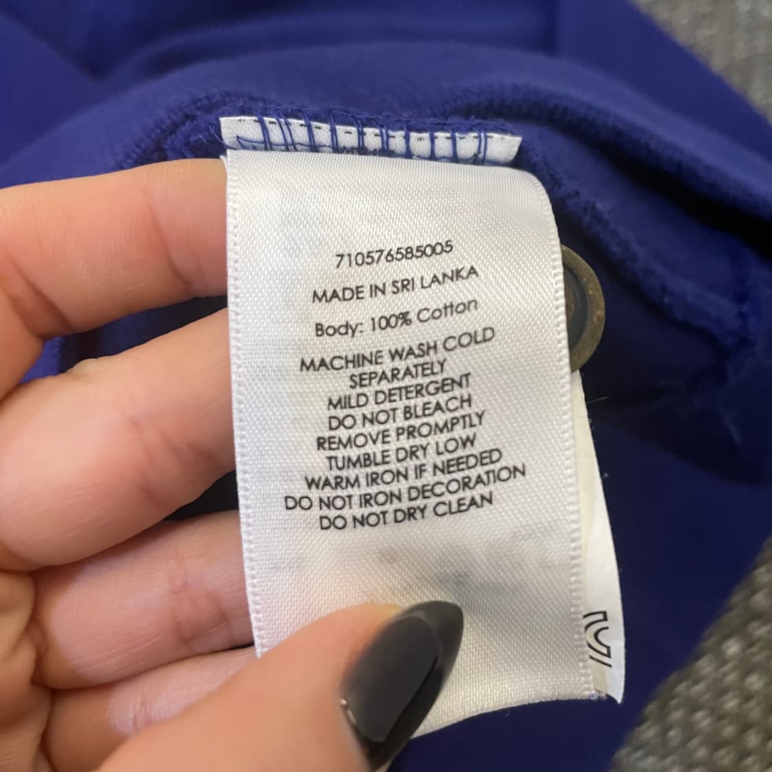 폴로랄프로렌 코발트블루 버튼 숄카라 코튼 니트 상품이미지5