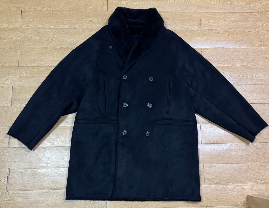 999휴머니티 무스탕코트 블랙 상품이미지3