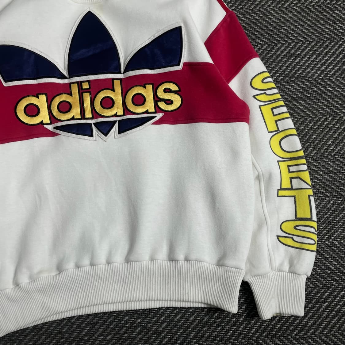 90s 아디다스 빅로고 레트로 박시핏 스웻 셔츠o 3842 상품이미지2