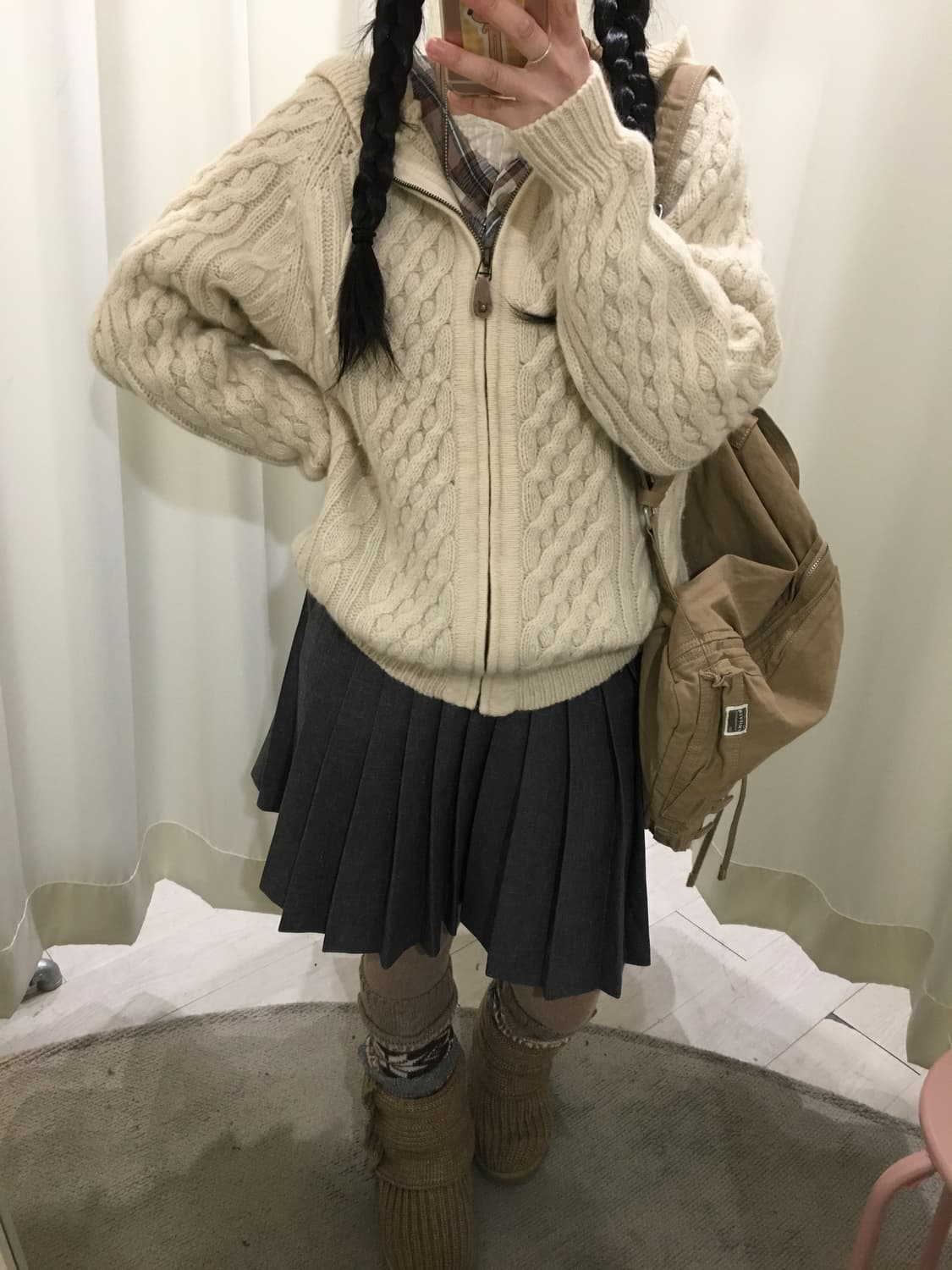 flash up wool hoodie cardigan 상품이미지2