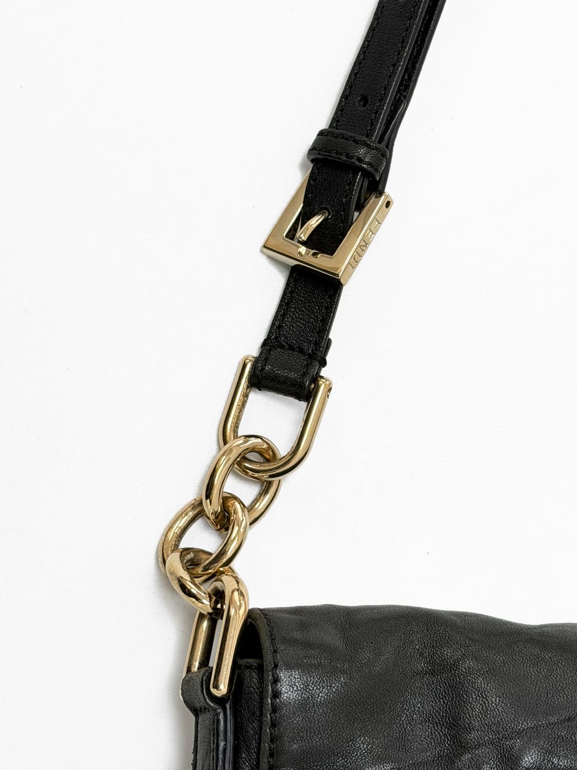 펜디 블랙 레더 미아 숄더 & 크로스백 상품이미지8