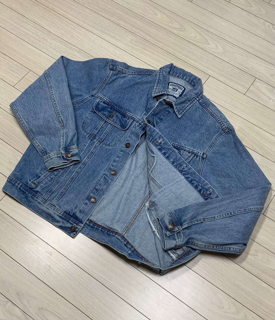 Lee 데님 자켓 빈티지 워싱 L사이즈 상품이미지5
