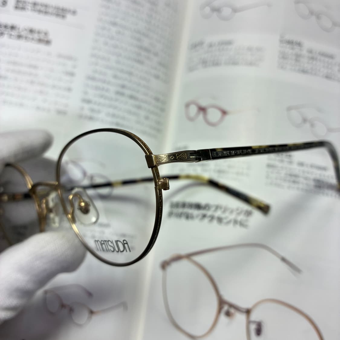 MATSUDA 마츠다 원형 골드 티타늄 일본 안경 상품이미지4