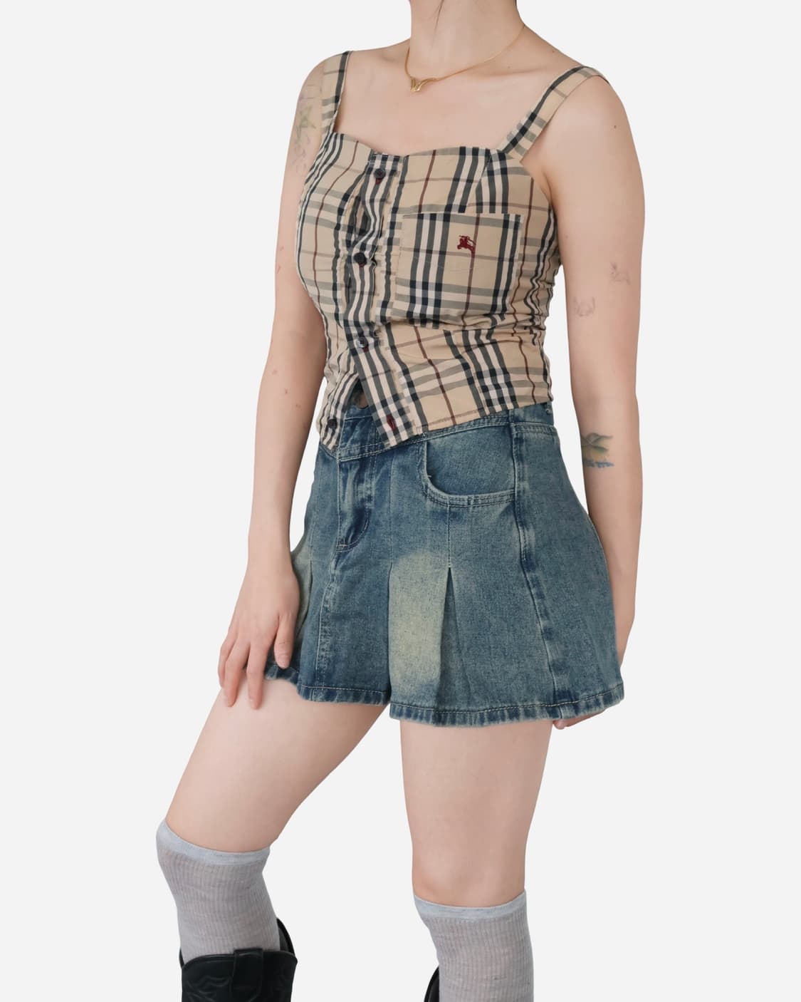 Burberrys Nova Check Bustier Top 상품이미지1