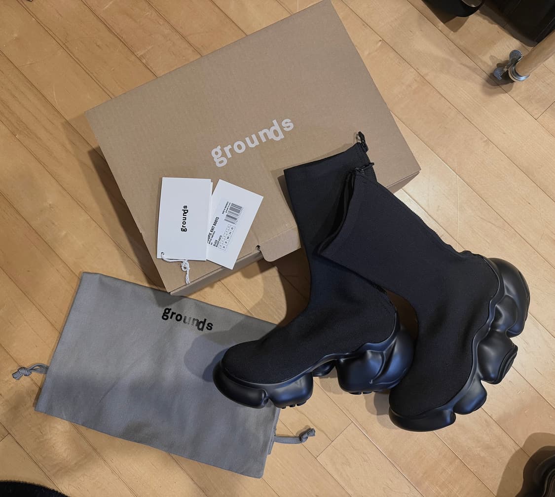 Grounds Moopie Knit Boots 37 새상품 상품이미지2