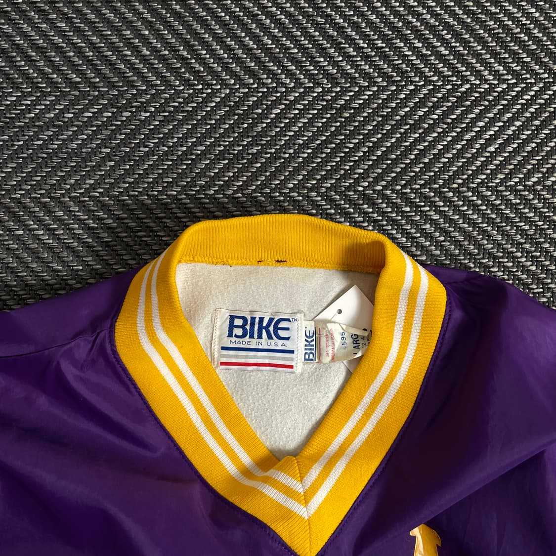 00s USA 빈티지 컬리지 우븐 웜업y 2897 상품이미지5