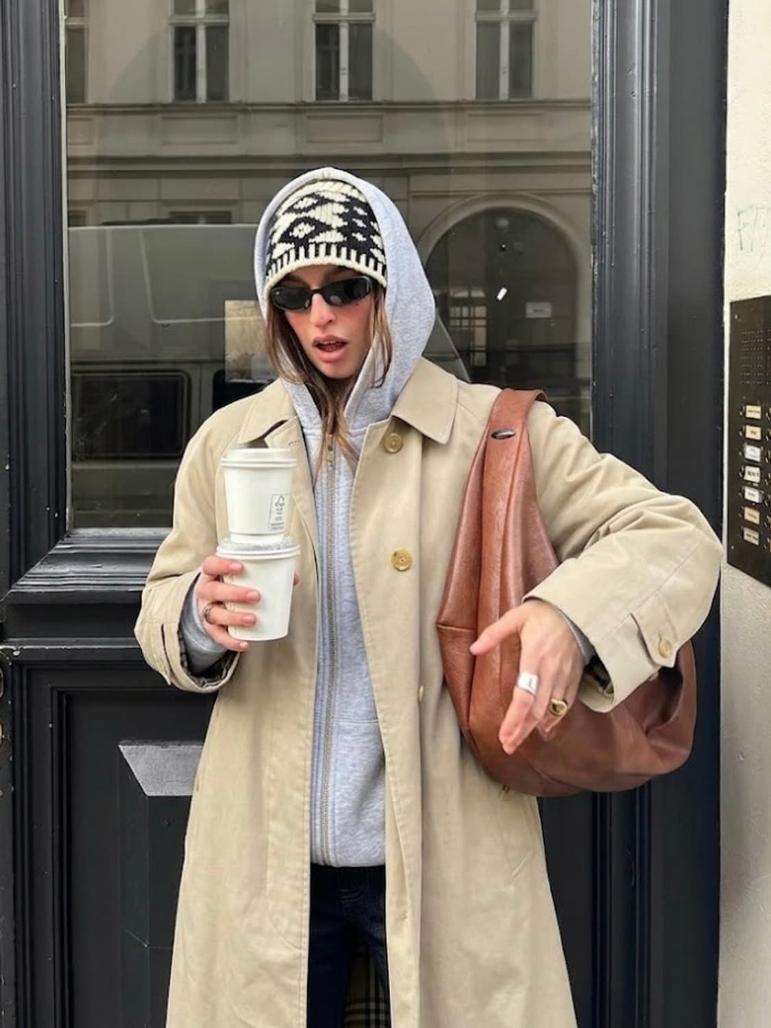 빈티지-버버리(Burberry) 빈티지 오리지널 라글란 벨티드 트렌치코트 상품이미지1