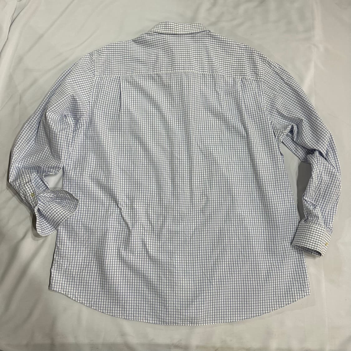 버버리 블루 체크 오버핏 셔츠XL 상품이미지7