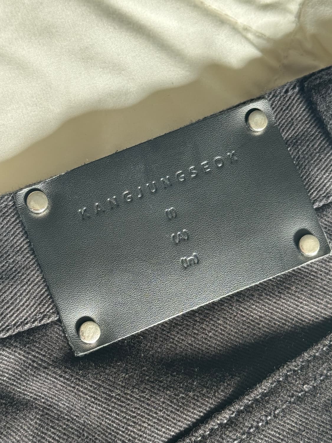 강정석 X CIRCLE JEANS(BLACK) 1사이즈 상품이미지4