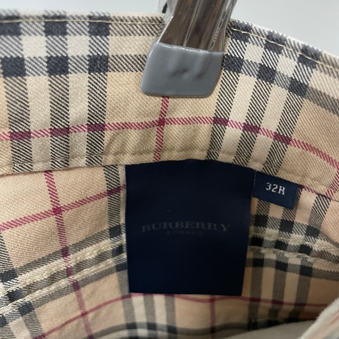 버버리 노바 체크 팬츠 베이지 32 상품이미지7