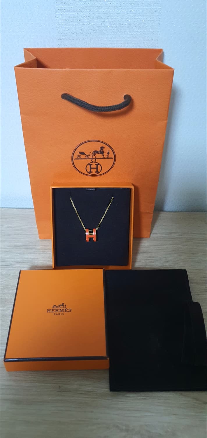 에르메스 팝아슈 목걸이 새상품급 정품(감정O) 상품이미지1