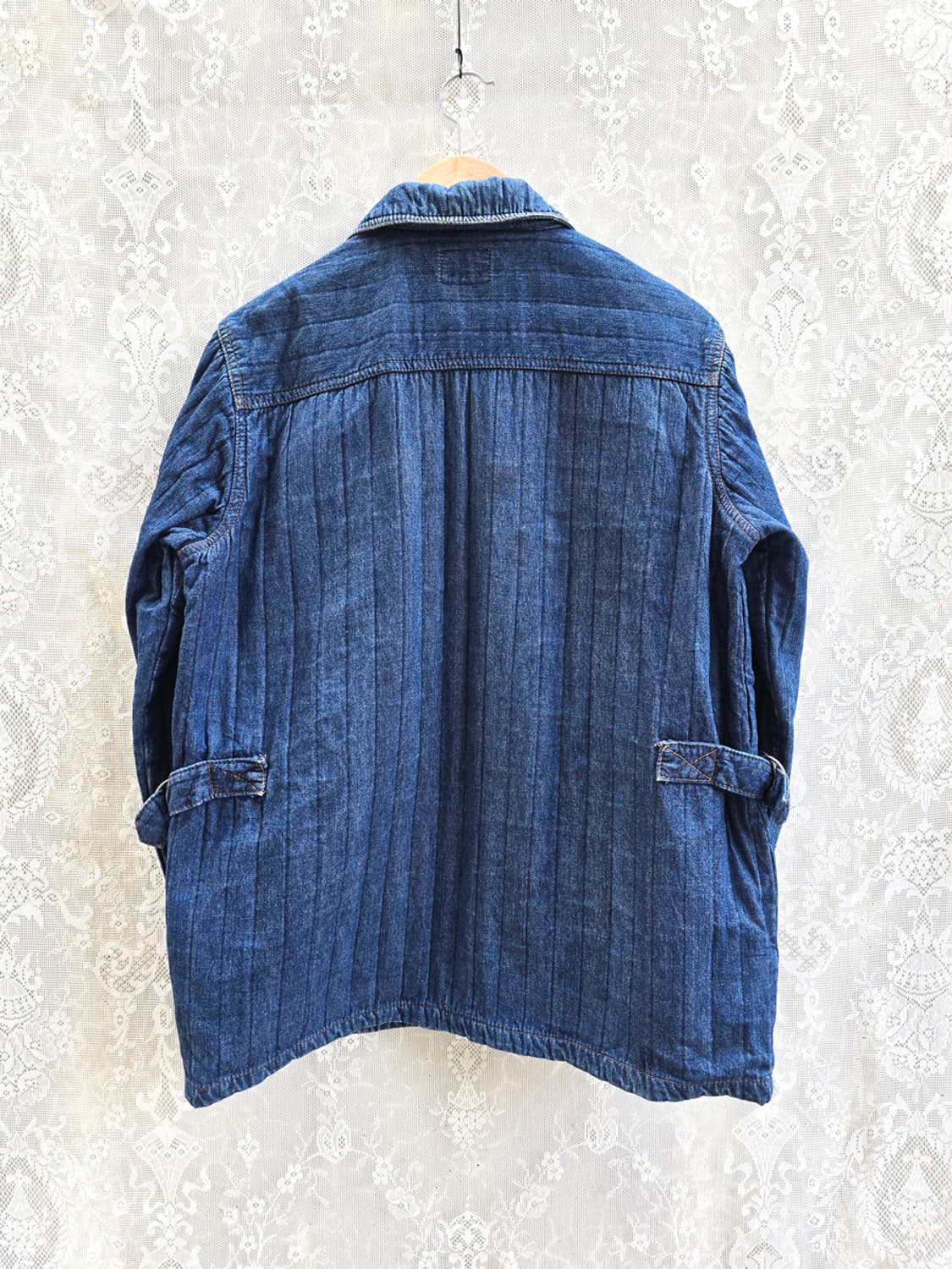 90s 빅 벨 데님 퀄팅 커버올 상품이미지6