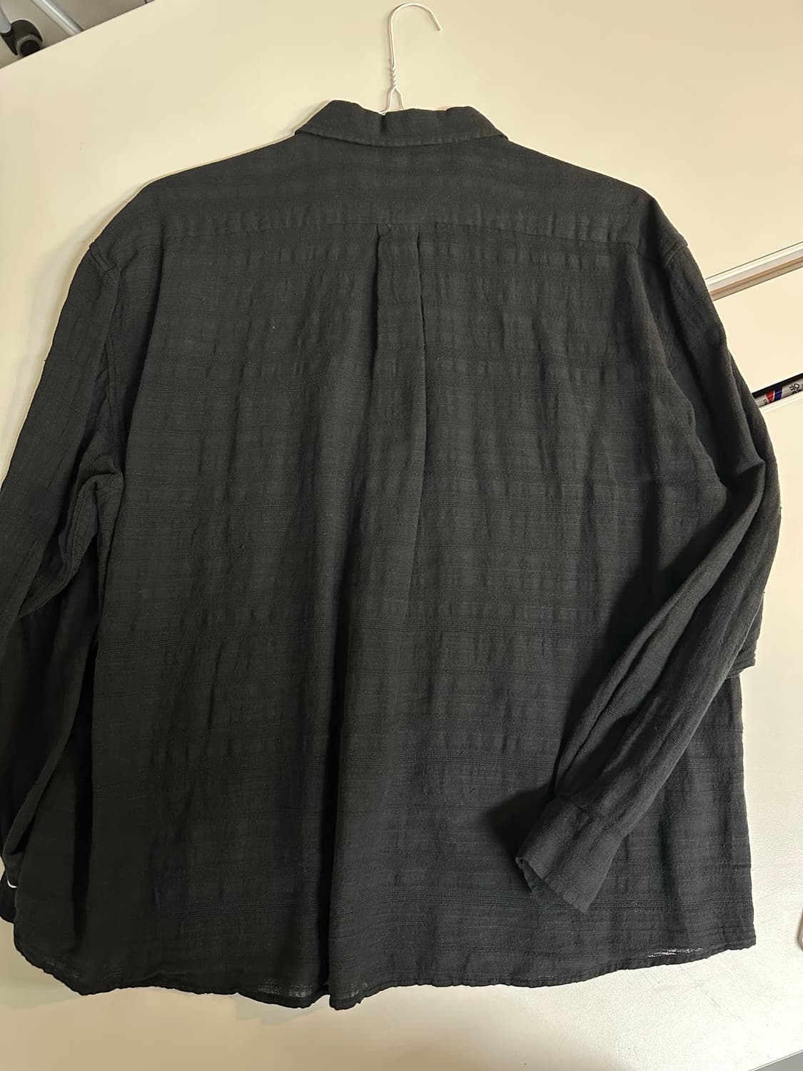 해칭룸 Classic Shirt Gauze Stripe black (3) 상품이미지4