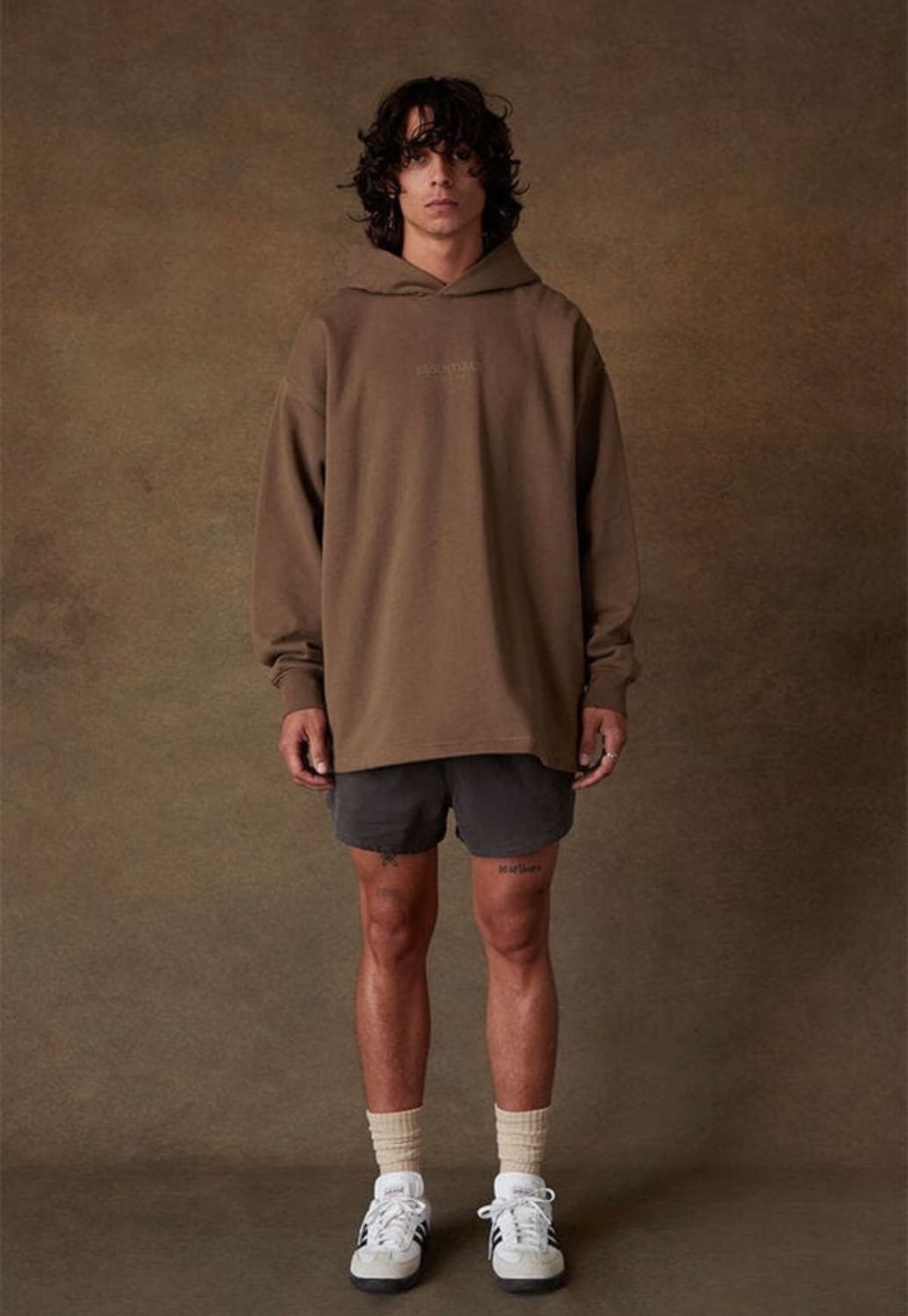 에센셜 릴렉스 후드티 우드 상품이미지2