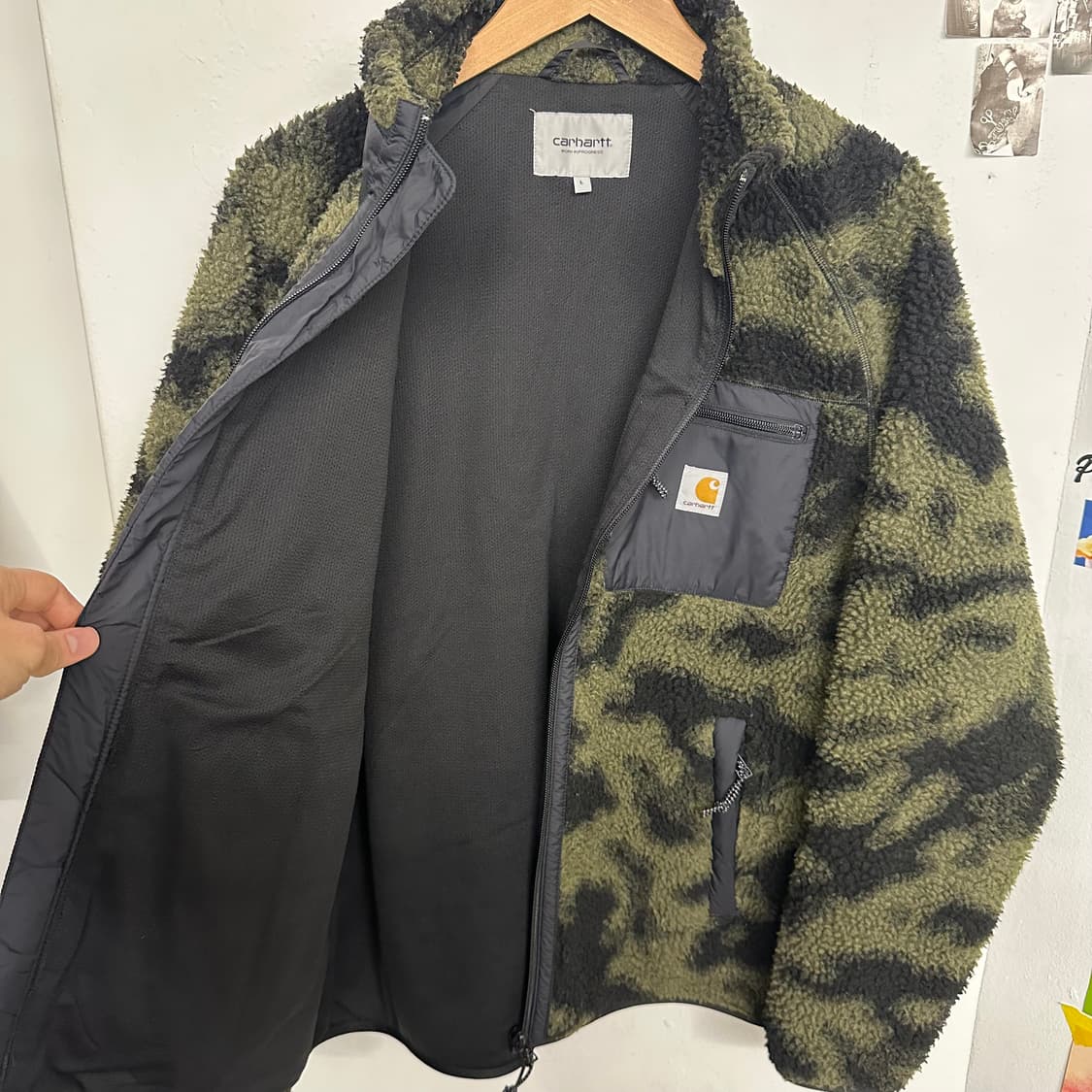 칼하트 WIP 카모 플리스 집업 상품이미지7