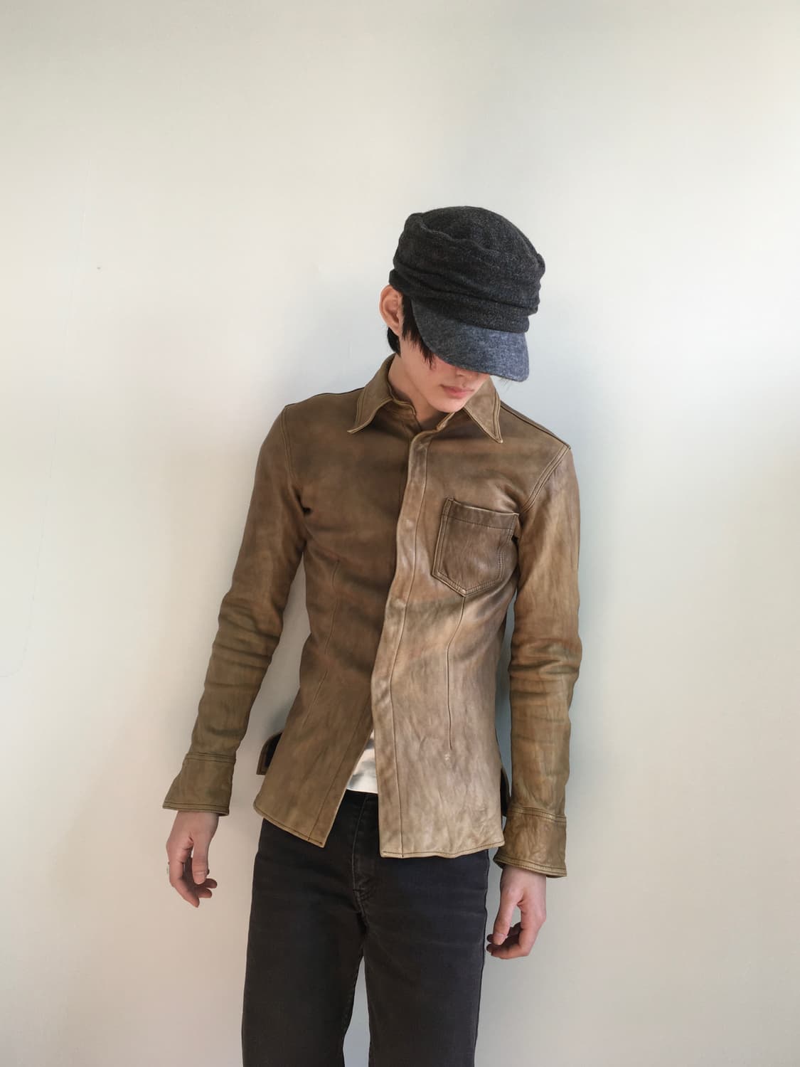 Isamu Katayama Backlash leather shirt 상품이미지2