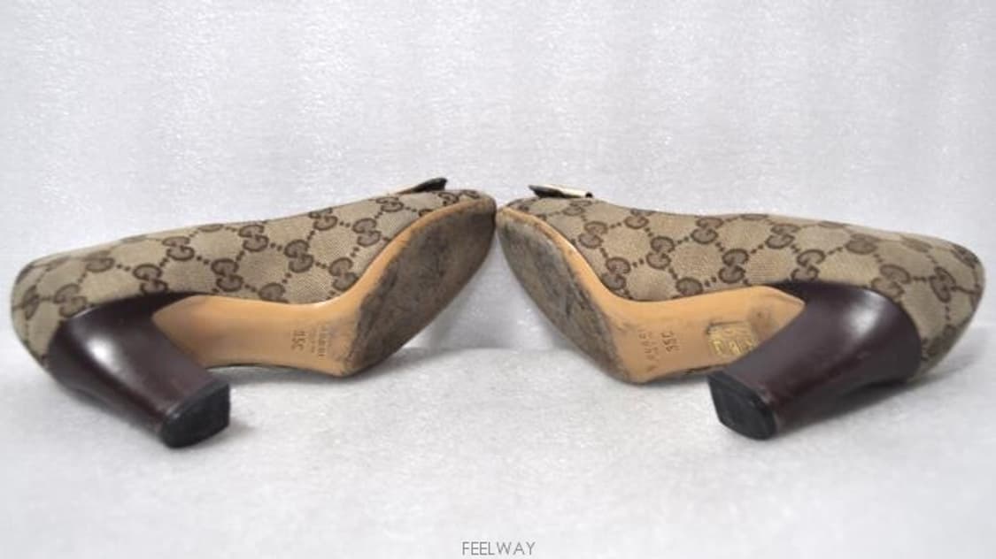 구찌/여성GG로고가쟈드구두(사이즈220)정품 상품이미지7
