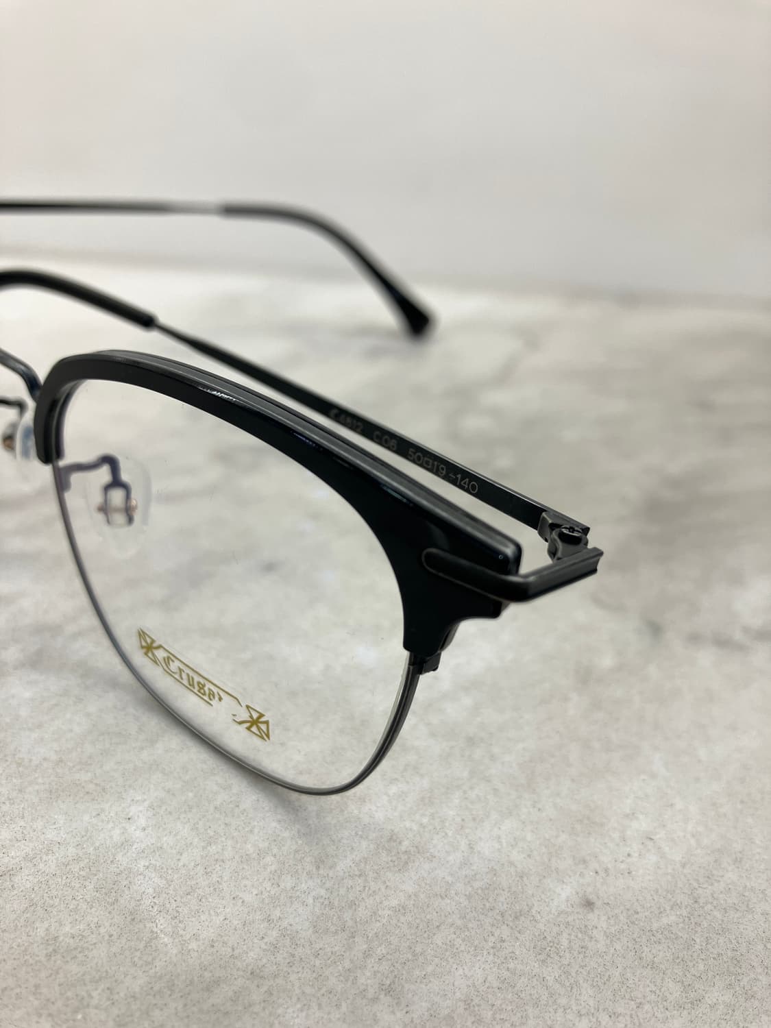 B33 크루세이드 Crusade 블랙 스틸 하금테 안경(14g) 상품이미지6