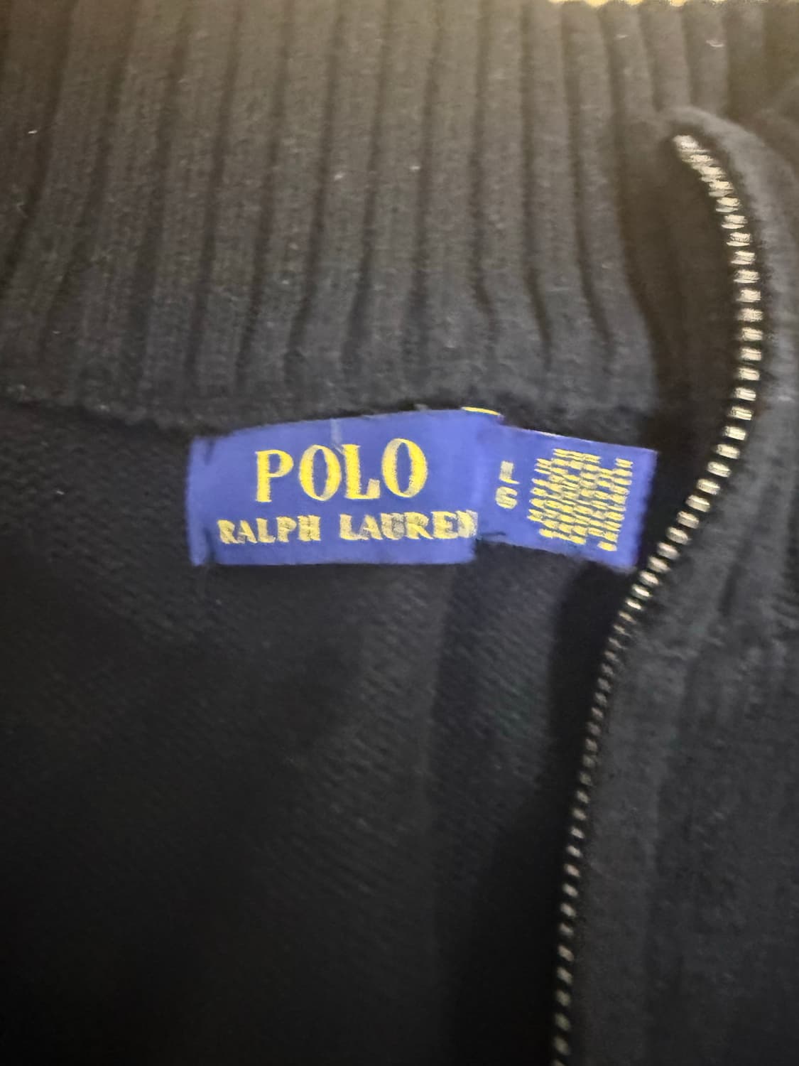 폴로 반집업 니트 L 상품이미지2