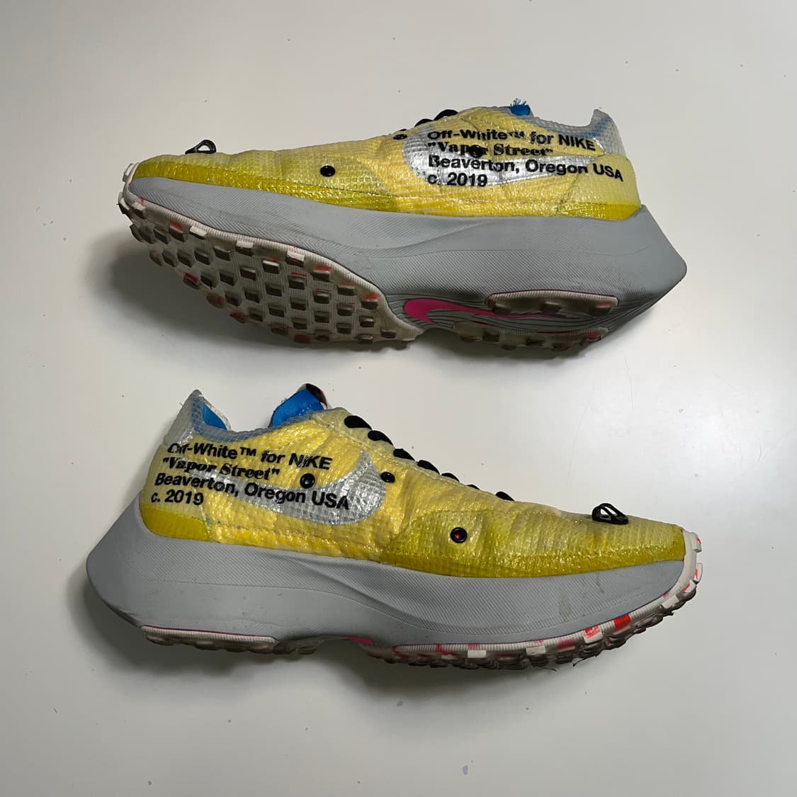 나이키 x 오프화이트 베이퍼스트릿 옐로우 상품이미지2