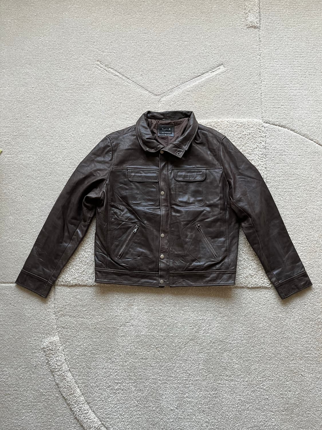 유러피안 100% 버팔로 레더 스포츠 자켓 (105) 상품이미지2