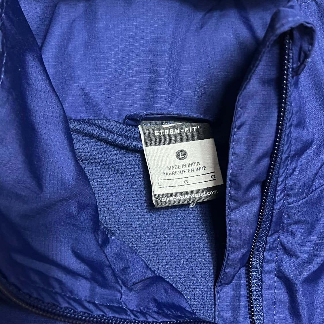 L 나이키 아스날 스톰핏 네이비 후드 바람막이 상품이미지4