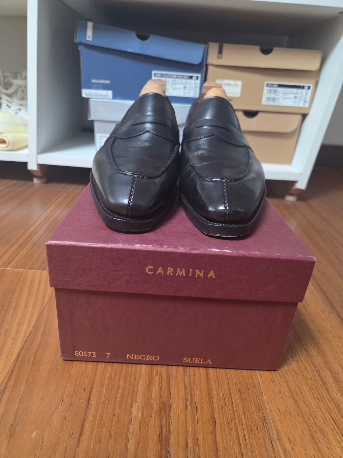 Carmina 블랙 페니 로퍼 상품이미지1