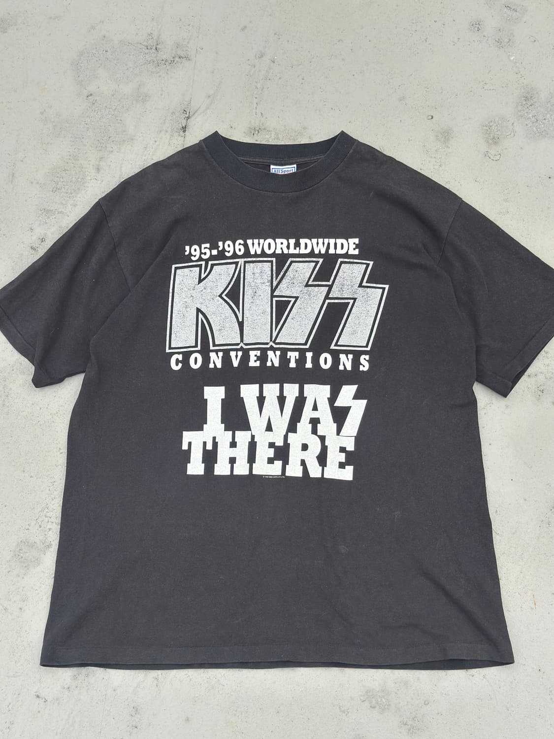 90s Vintage KISS 빈티지 키스 티셔츠 XL 상품이미지1