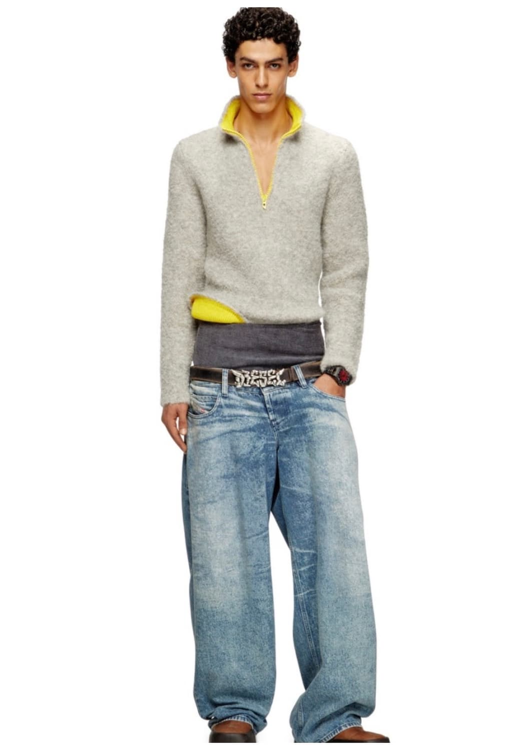 디젤 K-엘러 하프집 스웨터 상품이미지1