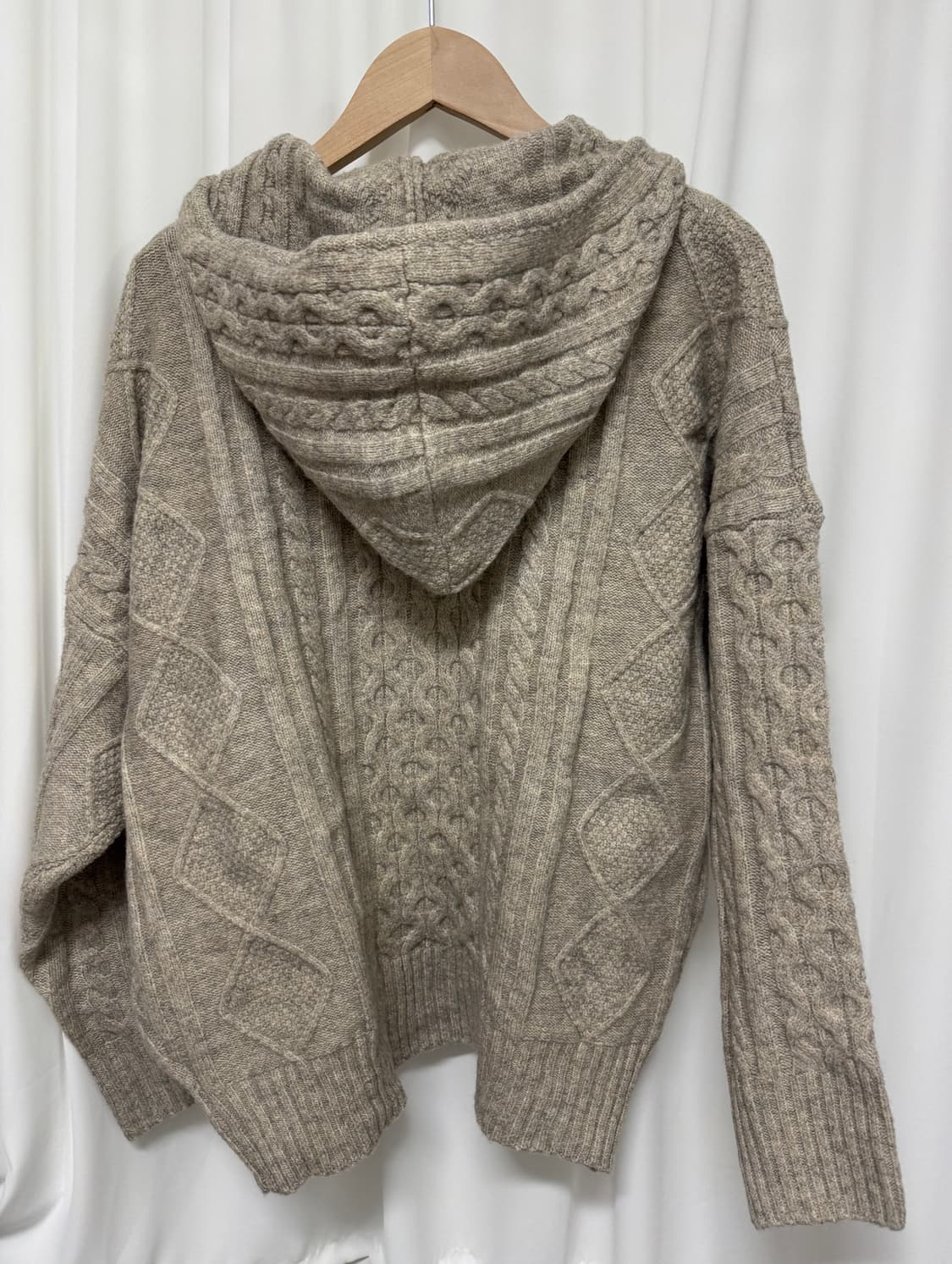 [새상품] 라퍼지스토어 울 니트 후드집업 상품이미지7