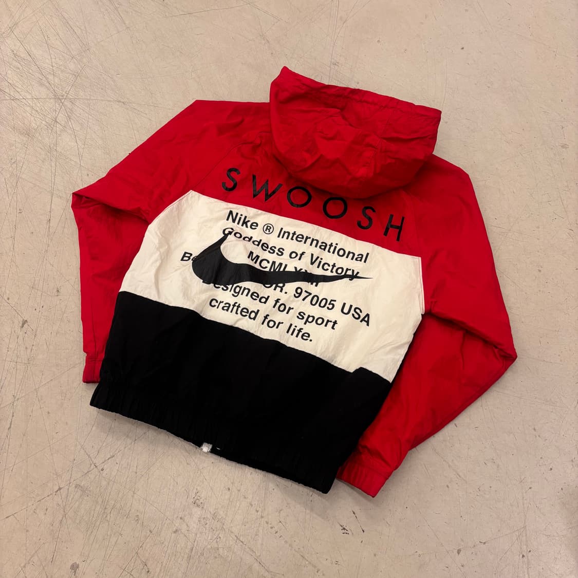 나이키 더블스우시 빅로고 배색 바람막이 상품이미지3