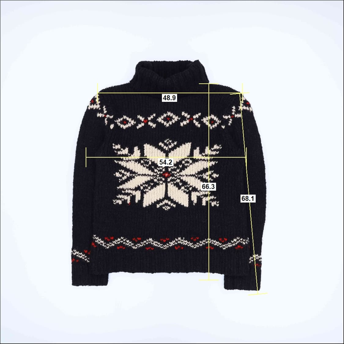 [XL] 폴로 랄프로렌 빈티지 노르틱 패턴 터틀넥 니트 N7009 상품이미지8